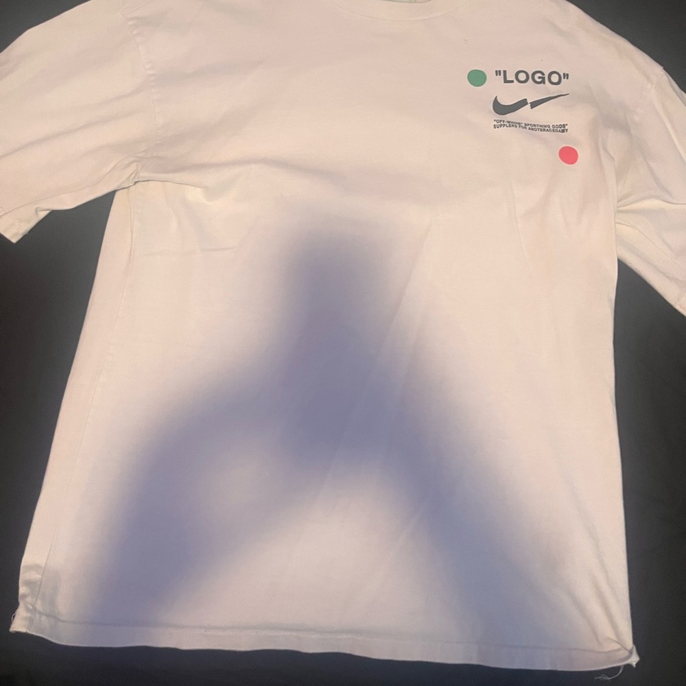 Nike White Short Sleeve Tee with Logo
